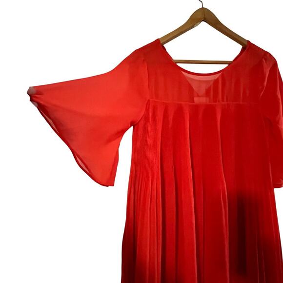 Maeve Anthropologie Edie Pleated Swing Dress Size 2 - Picture 5 of 12